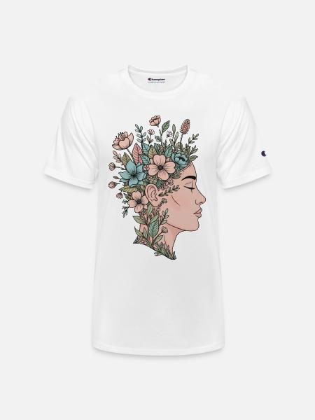 Blooming Mind - Champion Unisex T-Shirt - white