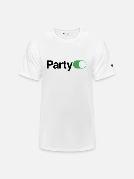 Party On - Champion Unisex T-Shirt - white
