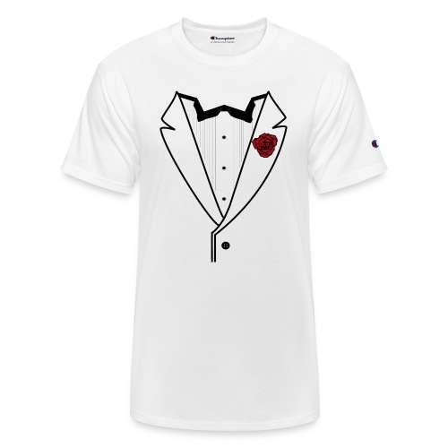 Tuxedo w/Black Lined Lapel - Champion Unisex T-Shirt