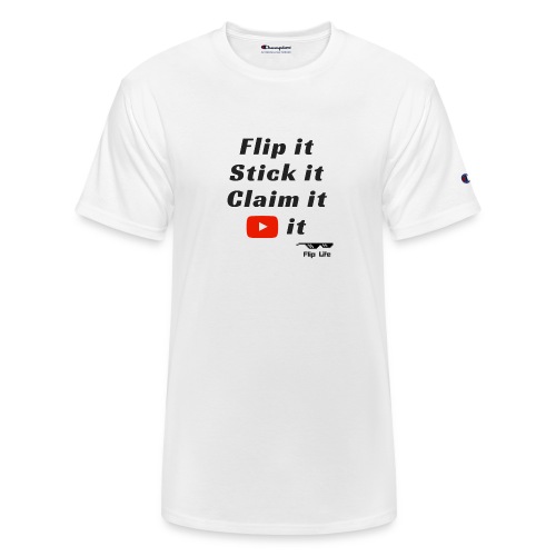 Flip it t-shirt black letting youtube logo - Champion Unisex T-Shirt