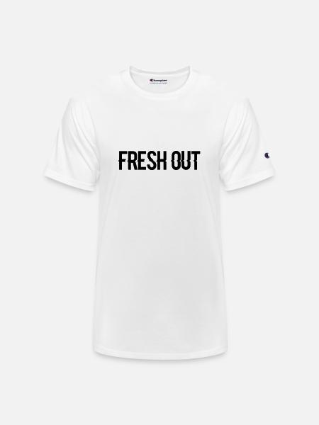 fresh out - Champion Unisex T-Shirt - white