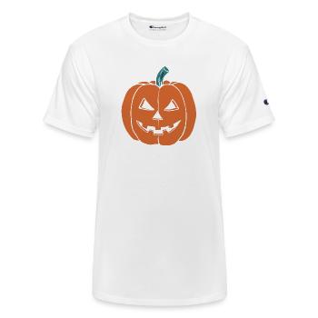 Pumpkin - Champion Unisex T-Shirt - white - Front