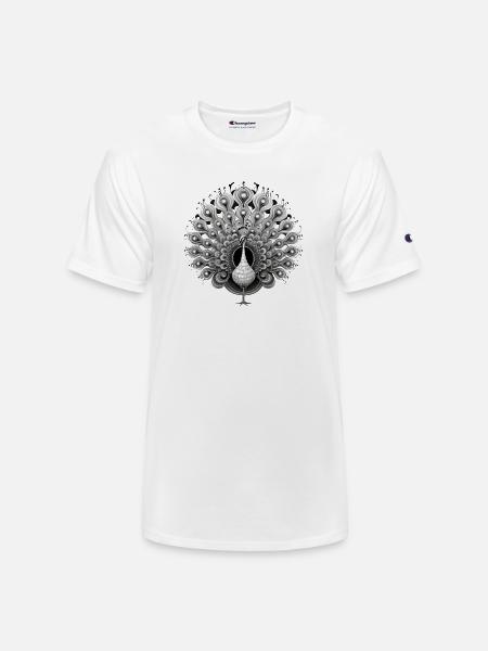 Peacock - Champion Unisex T-Shirt - white
