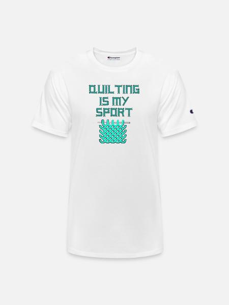 Quilting Lover - Champion Unisex T-Shirt - white
