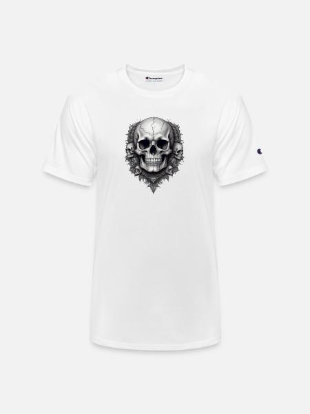 Skull faces - Champion Unisex T-Shirt - white