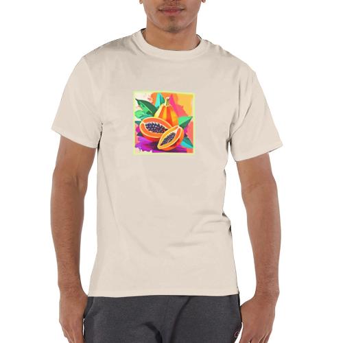Sliced Papaya Pop Art - Champion Unisex T-Shirt