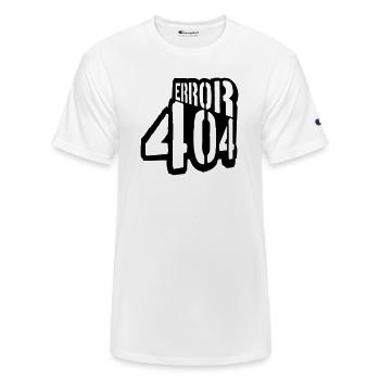 problem error 404 message - Champion Unisex T-Shirt - white - Front