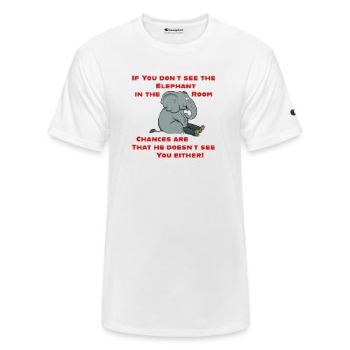 Elephant in the Room Meme - Champion Unisex T-Shirt
