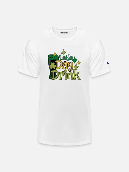 Lets Day Drink green - Champion Unisex T-Shirt - white