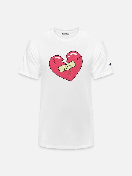 Broken Heart - Champion Unisex T-Shirt - white