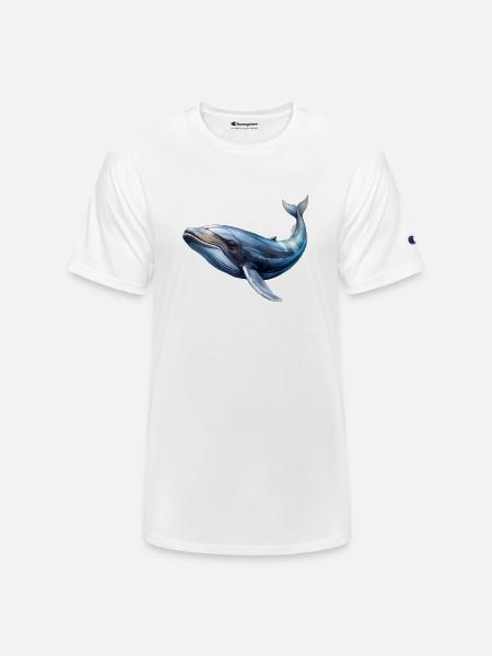Whale - Champion Unisex T-Shirt - white