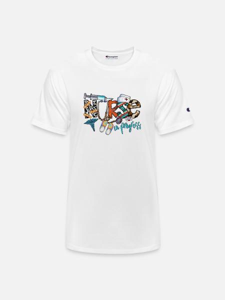 Nurse In Progress - Champion Unisex T-Shirt - white
