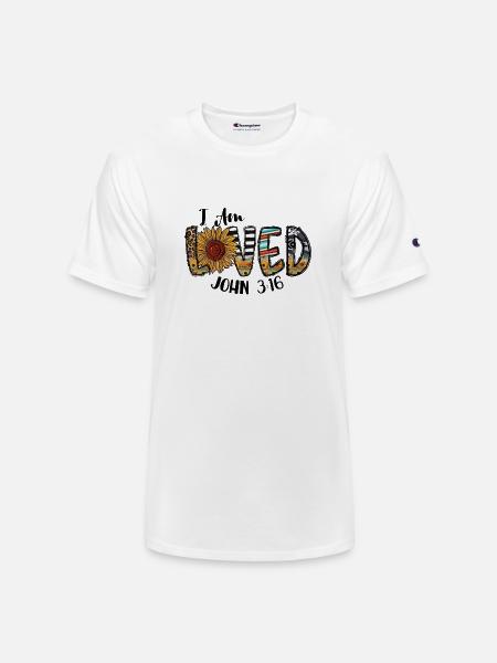 I Am Loved John - Champion Unisex T-Shirt - white