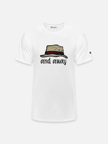 And Away - Champion Unisex T-Shirt - white