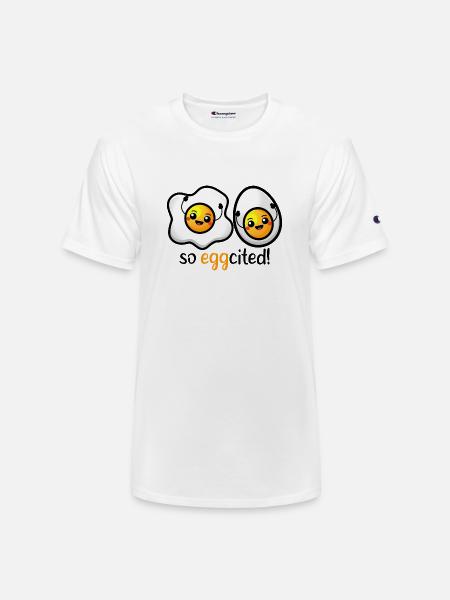 So Eggcited - Champion Unisex T-Shirt - white