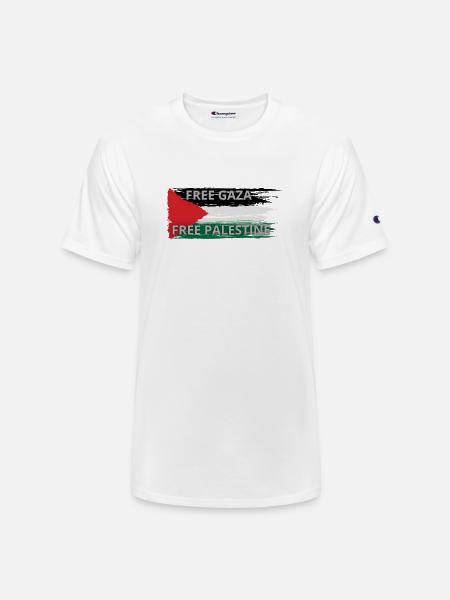 FREE PALESTINE - Champion Unisex T-Shirt - white