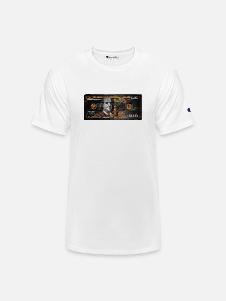 Dollar Bill - Champion Unisex T-Shirt - white