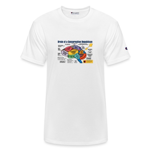Brain of a Conservative Republican - Champion Unisex T-Shirt
