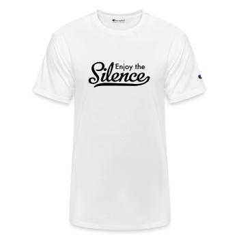 Enjoy the Silence - Champion Unisex T-Shirt - white - Front