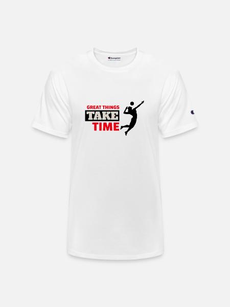 volleyball player 1 1 - Champion Unisex T-Shirt - white