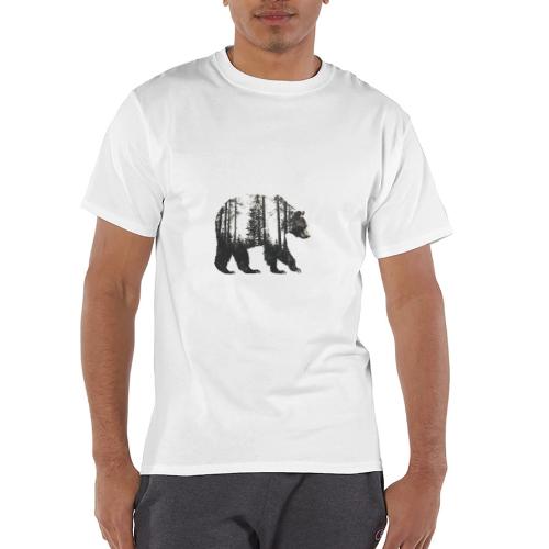 Evergreen Bear Silhouette - Champion Unisex T-Shirt