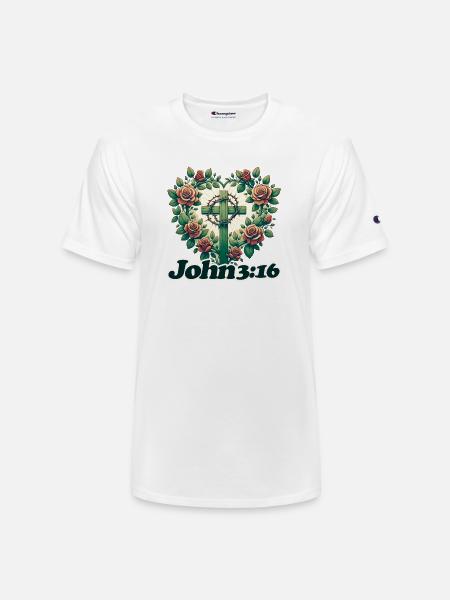 John 3:16 - Champion Unisex T-Shirt - white