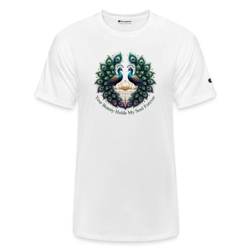 Your Beauty Holds My Soul Peacock Gifts T-Shirt - Champion Unisex T-Shirt