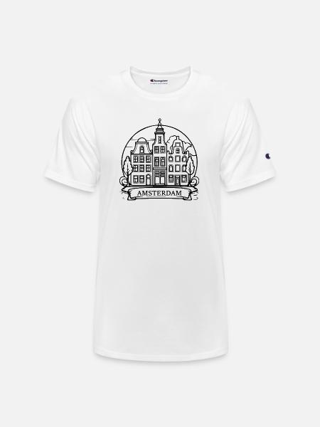 amsterdam - Champion Unisex T-Shirt - white