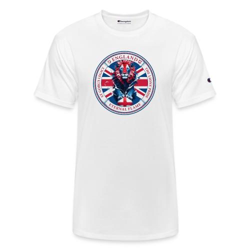England Lion Emblem T Shirt, Flag Pride Gift - Champion Unisex T-Shirt