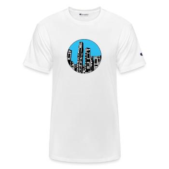 Futuristic Skyline - Champion Unisex T-Shirt - white - Front