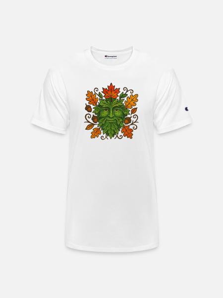 Autumn Greenman - Champion Unisex T-Shirt - white