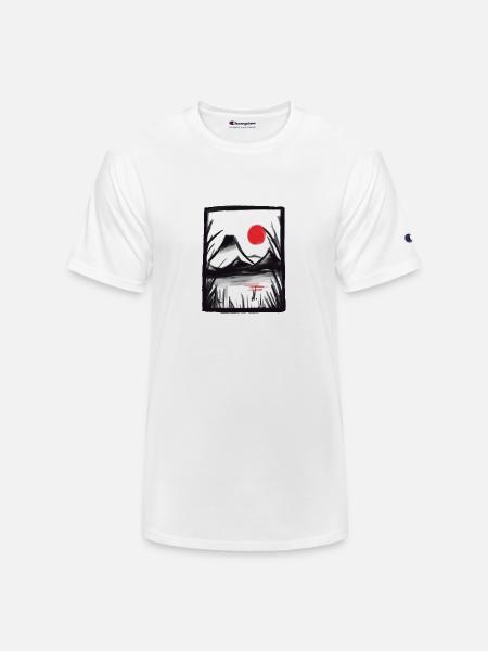 Japanese Landscape - Champion Unisex T-Shirt - white