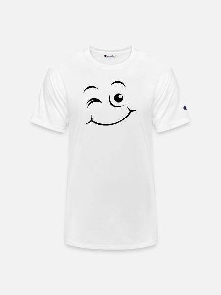 Happy face - Champion Unisex T-Shirt - white
