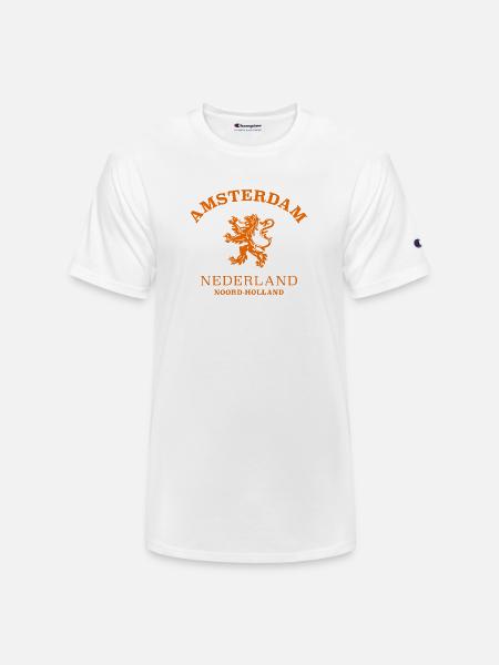 AMSTERDAM Netherlands - Champion Unisex T-Shirt - white