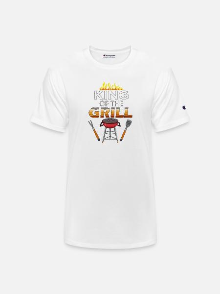 KING OF THE GRILL - Champion Unisex T-Shirt - white