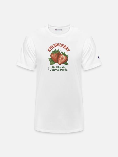 Sweet Like Strawberry - Champion Unisex T-Shirt - white