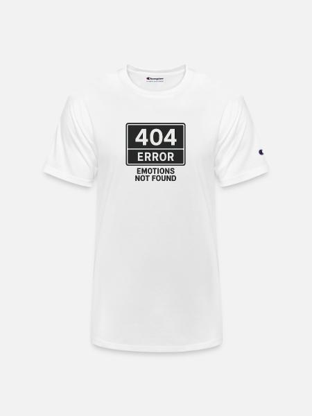 Error Emotions Graphic Tee - Champion Unisex T-Shirt - white