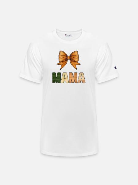 Rustic Gingham Mother Design - Champion Unisex T-Shirt - white