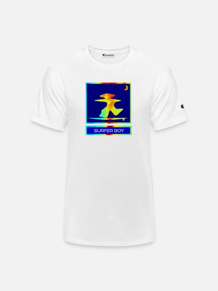 Surfer Boy - Champion Unisex T-Shirt - white