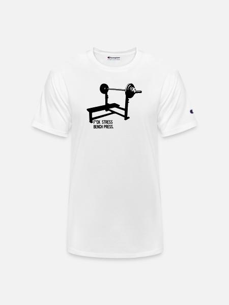 stress bench press - Champion Unisex T-Shirt - white