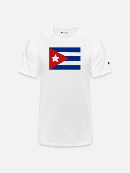 Cuban flag  - Champion Unisex T-Shirt - white