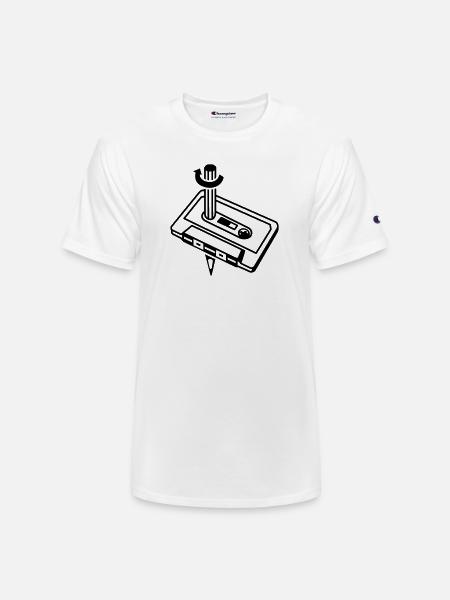 Unique Cassette Mixtape Relationship - Champion Unisex T-Shirt - white