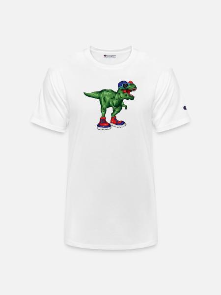 Dino Sneaker Rex - Champion Unisex T-Shirt - white