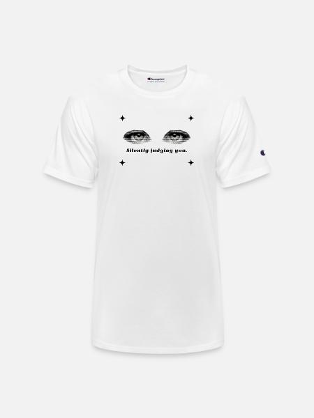 Twin Halftone Eyes - Champion Unisex T-Shirt - white