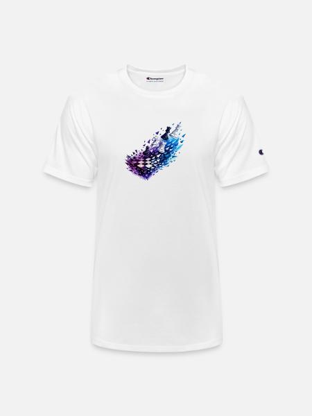 Chromatic Chess Glyph Burst - Champion Unisex T-Shirt - white