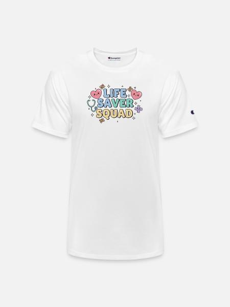 Life Saver Squad - Champion Unisex T-Shirt - white