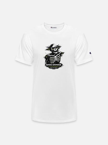 System Bones: Neon Circuit Monster - Champion Unisex T-Shirt - white