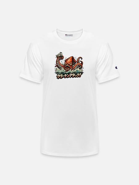 Kraken Attack - Champion Unisex T-Shirt - white