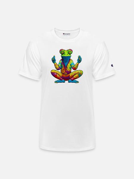 Chameleon Yoga - Champion Unisex T-Shirt - white