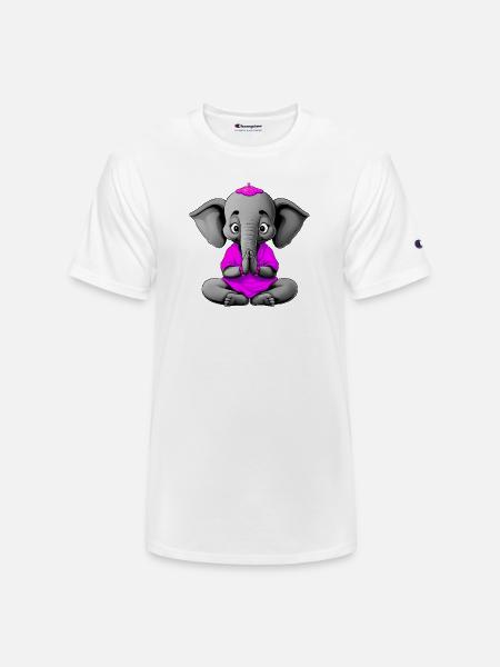 Yogi Elephant - Champion Unisex T-Shirt - white